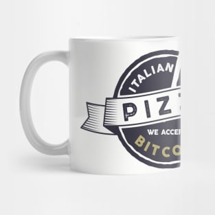 We Accept Bitcoin For Pizza Mug